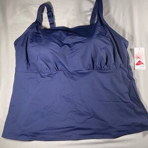 Lands' End Women's Deep Blue Bra Tank